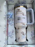 Stanley X Tumbler Love Shack Fancy 40oz Holiday Rosa Beaux Blue Gift Box Cup